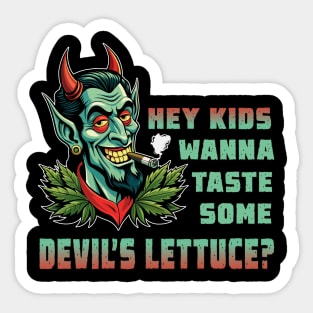 Devil's lettuce Sticker